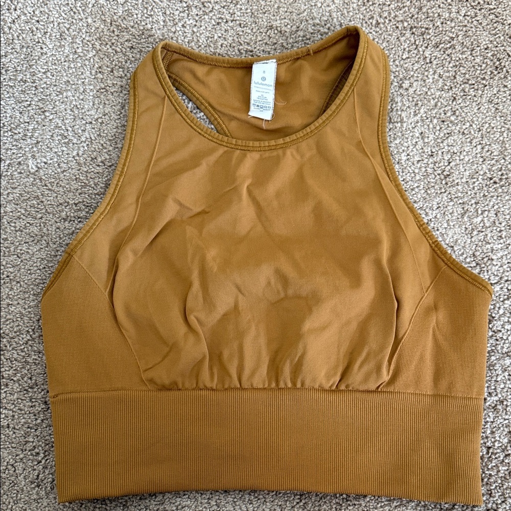 Lululemon Mustard Yellow Sports Bra